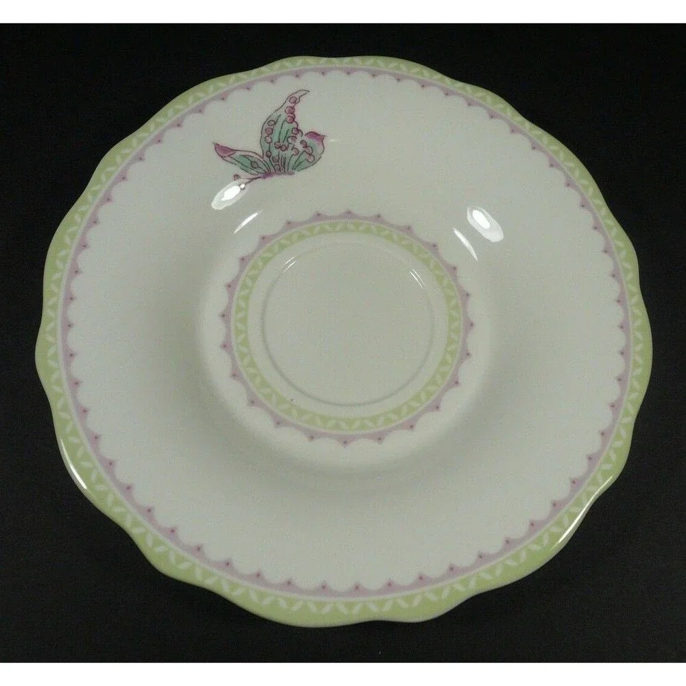 Sanderson Portmeirion Porcelain Garden Breakfast Tea Cup & Saucer Floral